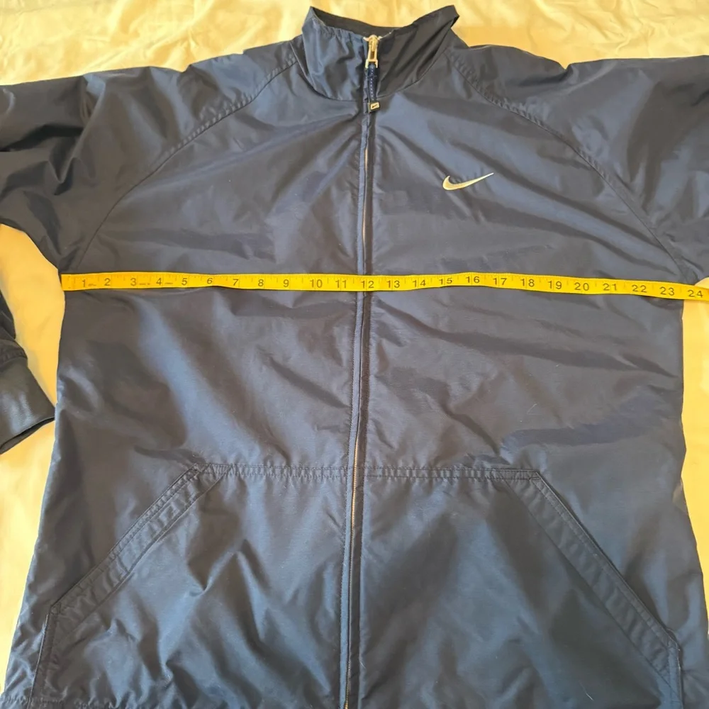 Vintage Nike Windbreaker Jacket Boys XL Blue Full Zip Lined